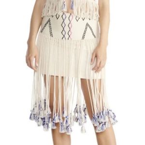 GYPSET Size Large 100% Raw Silk 'The Kenza Skirt' NY Designer‎ Label ExCondition